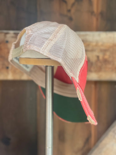 SHY POKE Minnow Bucket Hat- Distressed Red Snapback